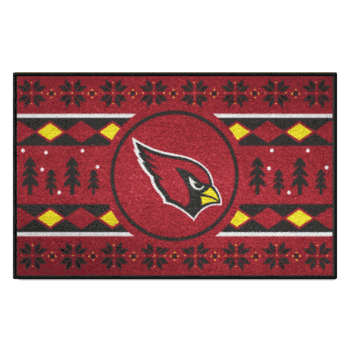Arizona Cardinals Holiday Sweater Starter Mat Accent Rug - 19in. x 30in.
