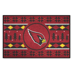 Arizona Cardinals Holiday Sweater Starter Mat Accent Rug - 19in. x 30in.