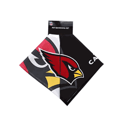 Arizona Cardinals Home and Away Pet Bandana Set Large