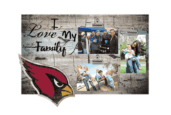 Arizona Cardinals I Love my Family Clip Frame