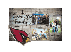 Arizona Cardinals I Love my Family Clip Frame