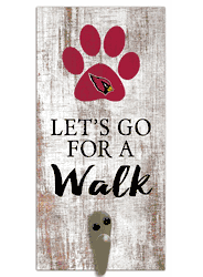 Arizona Cardinals Leash Holder 6x12 Sign