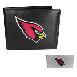 Arizona Cardinals Leather Bi-fold Wallet & Money Clip