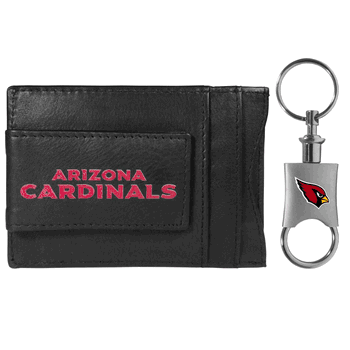 Arizona Cardinals Leather Cash & Cardholder & Valet Key Chain
