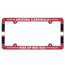 Arizona Cardinals License Plate Frame Plastic Full Color Style