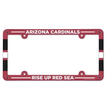 Arizona Cardinals License Plate Frame Plastic Full Color Style