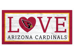 Arizona Cardinals Love 6x12 Sign