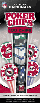 Arizona Cardinals NFL Poker Chips 100pc