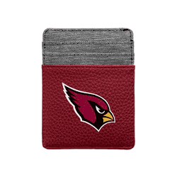 Arizona Cardinals Pebble Front Pocket Wallet DRED