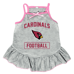 Arizona Cardinals Pet Dress Grey Type XLarge