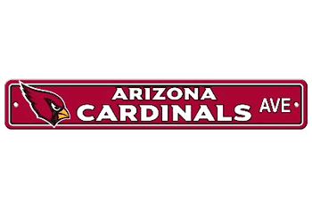 Arizona Cardinals Plastic Street Sign