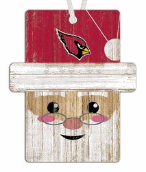 Arizona Cardinals Santa Ornament
