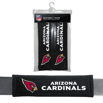 Arizona Cardinals Seat Belt Pad 2 Pack