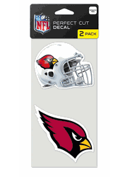 Arizona Cardinals Set of 2 Die Cut Decals
