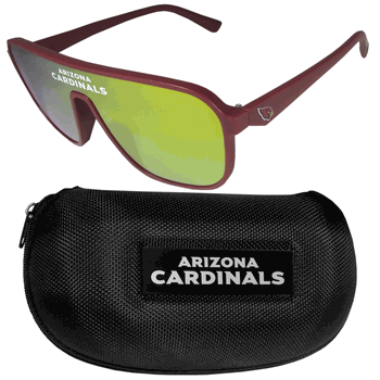 Arizona Cardinals Shield Sunglasses with Case