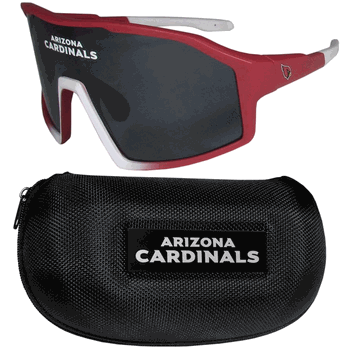 Arizona Cardinals Shield Sunglasses with Case