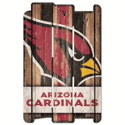 Arizona Cardinals Sign 11x17 Wood Fence Style