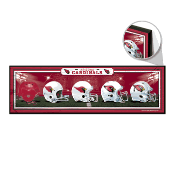 Arizona Cardinals Sign 9x30 Wood Helmets Design