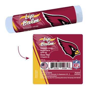 Arizona Cardinals Smooth Mint SPF 15 Lip Balm