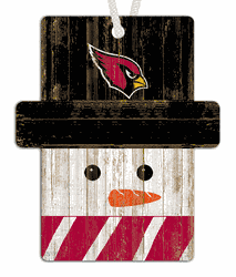 Arizona Cardinals Snowman Ornament