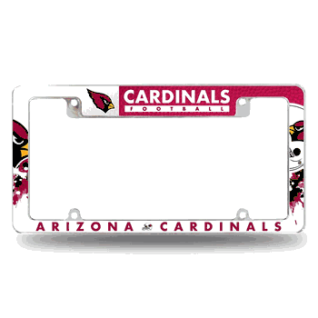 Arizona Cardinals Sparo All Over Chrome Frame