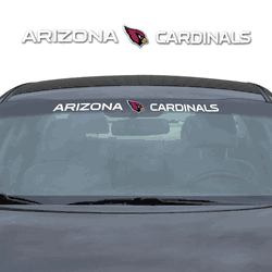 Arizona Cardinals Sun Stripe Windshield Decal 3.25 in. x 34 in.