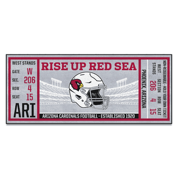 Arizona Cardinals Ticket Runner Rug - 30in. x 72in.