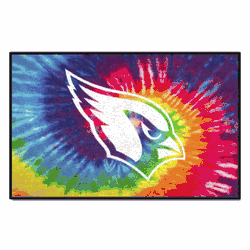 Arizona Cardinals Tie Dye Starter Mat Accent Rug - 19in. x 30in.