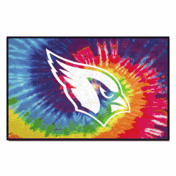 Arizona Cardinals Tie Dye Starter Mat Accent Rug - 19in. x 30in.