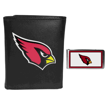 Arizona Cardinals Tri-fold Wallet & Color Money Clip