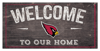 Arizona Cardinals Welcome Distressed 6 x 12