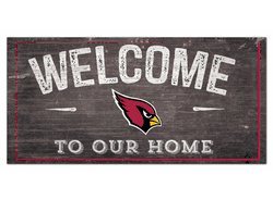 Arizona Cardinals Welcome Distressed 6 x 12