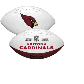Arizona Cardinals Wilson NFL Live Signature Autograph White Panel Football