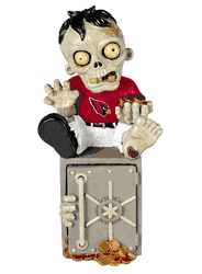 Arizona Cardinals Zombie Figurine Bank CO