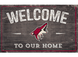 Arizona Coyotes 11x19 Welcome to our Home Sign