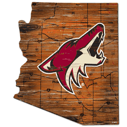 Arizona Coyotes 12" Mini Roadmap State Sign