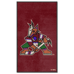 Arizona Coyotes 3X5 High-Traffic Mat with Durable Rubber Backing - Portrait Orientation