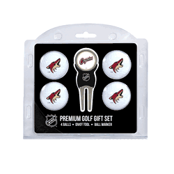 Arizona Coyotes 4 Ball Gift Set + Divot Tool & Marker