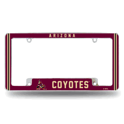 Arizona Coyotes Alternate Design All Over Chrome Frame