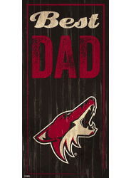Arizona Coyotes Best Dad 6x12 Sign