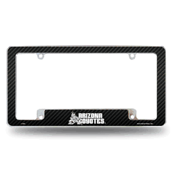 Arizona Coyotes Black 12" x 6" Chrome All Over Automotive License Plate Frame for Car/Truck/SUV