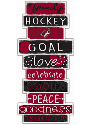 Arizona Coyotes Celebrations Stack 24" Sign
