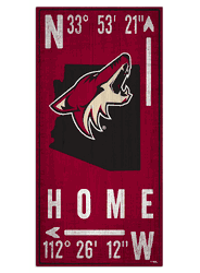Arizona Coyotes Coordinate 6x12 Sign