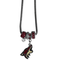 Arizona Coyotes Euro Bead Necklace