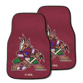 Arizona Coyotes Front Carpet Car Mat Set - 2 Pieces