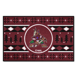 Arizona Coyotes Holiday Sweater Starter Mat Accent Rug - 19in. x 30in.