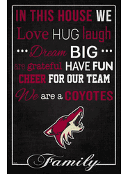 Arizona Coyotes In This House 17x26