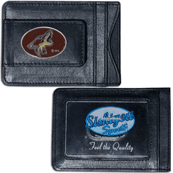 Arizona Coyotes Leather Cash & Cardholder
