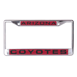 Arizona Coyotes License Plate Frame - Inlaid