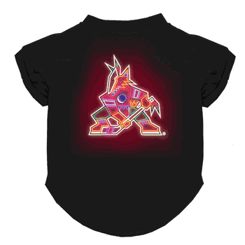 Arizona Coyotes Neon Pet T-Shirt, Large
